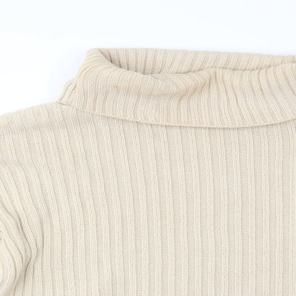 Womens UK Size M Preworn Beige Pullover Jumper