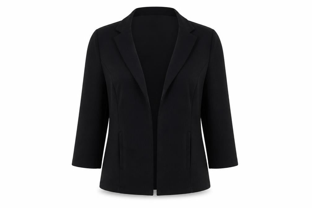 Womens UK Size 14 Papaya Regular Black Blazer