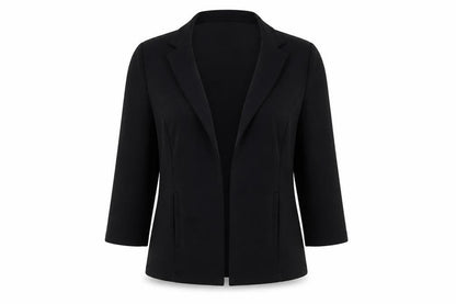 Womens UK Size 14 Papaya Regular Black Blazer