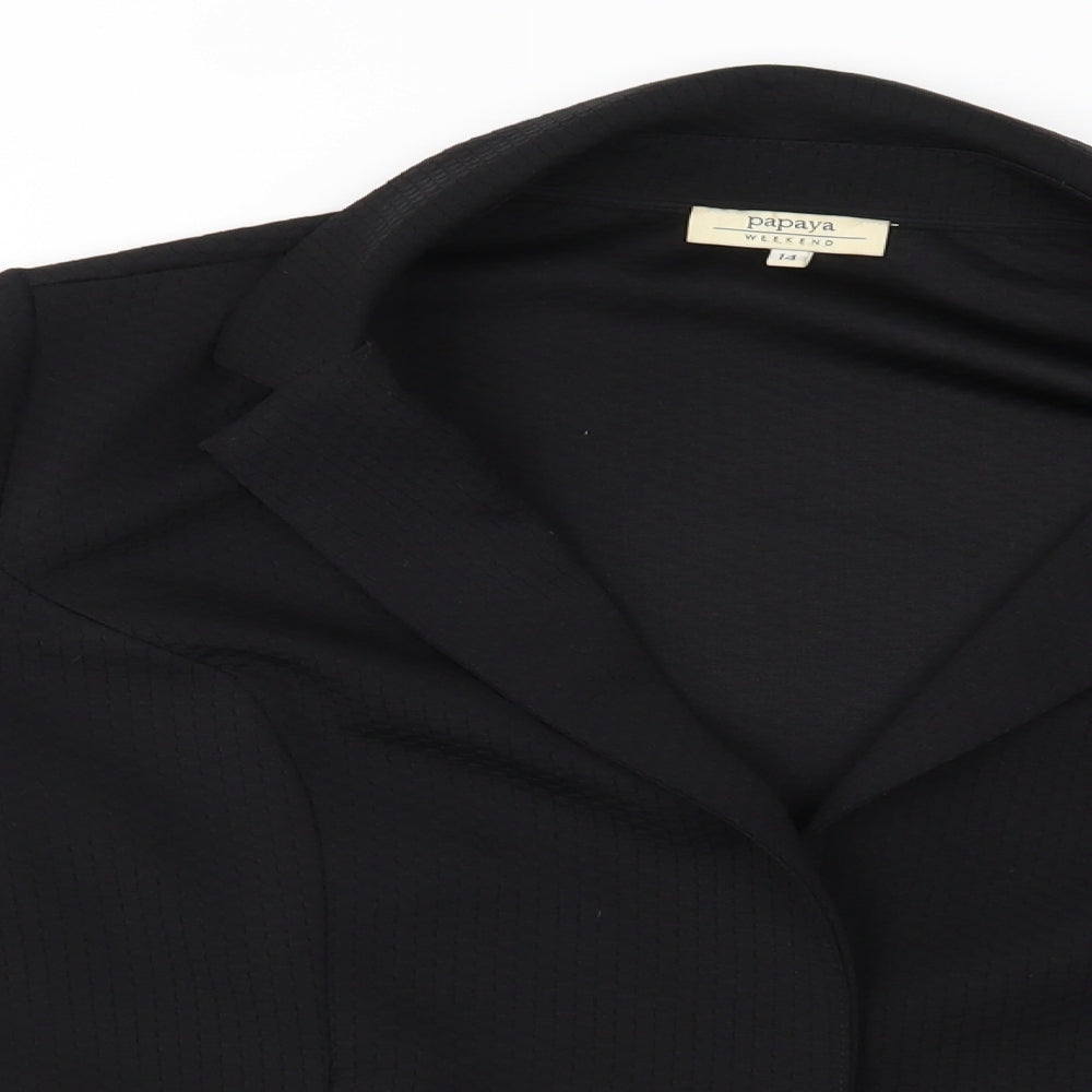 Papaya Womens Black   Jacket Blazer Size 14