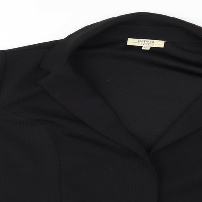Papaya Womens Black   Jacket Blazer Size 14