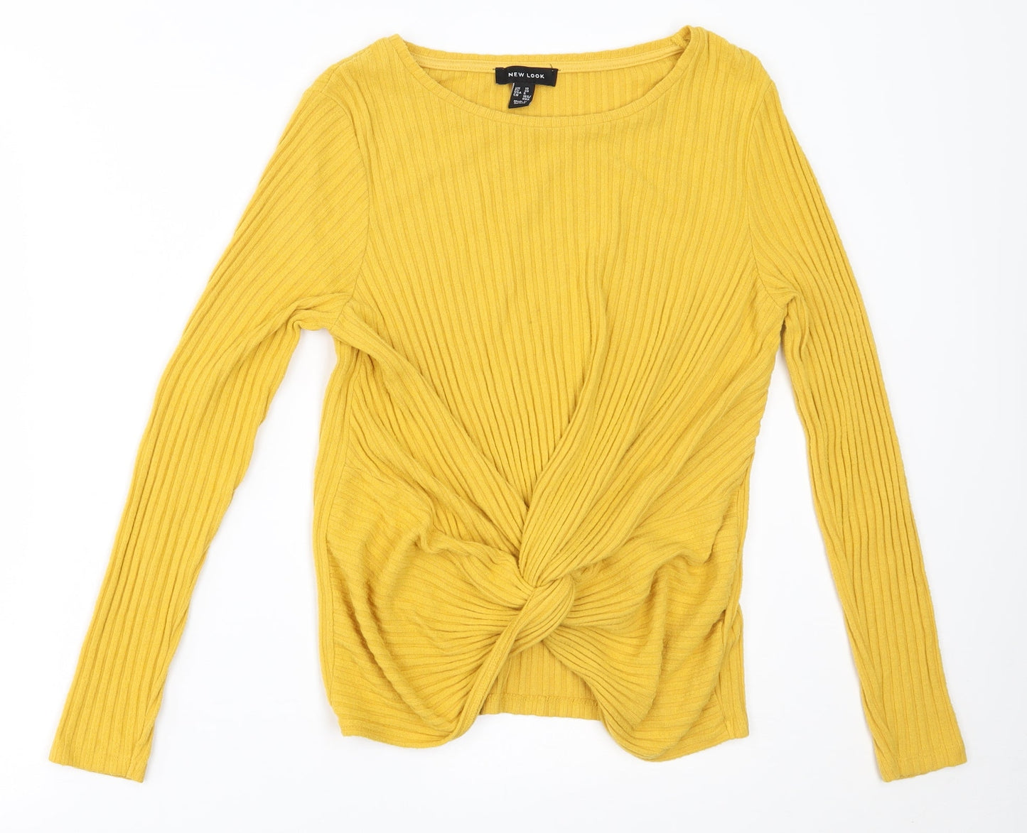 Womens UK Size 10 New Look Yellow Pullover Jumper