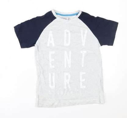 Matalan Boys Grey    Pyjama Top Size 10 Years  - adventure