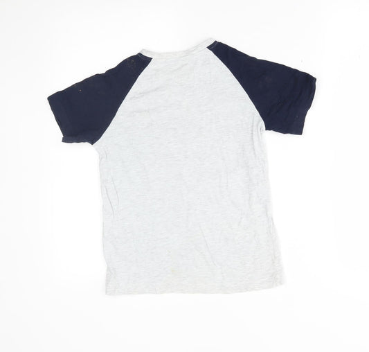 Matalan Boys Grey    Pyjama Top Size 10 Years  - adventure