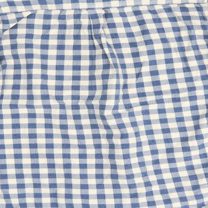 Mens UK Size M boston crew Blue  Button-Up Long Sleeve Casual Shirt