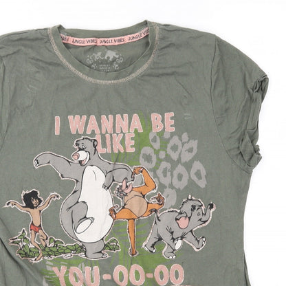 Primark Womens Green    Pyjama Top Size XS  - Jungle Book