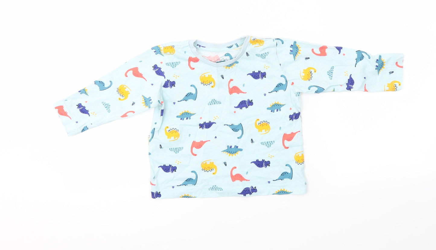 Preworn Girls Multicoloured   Top Pyjama Top Size 2-3 Years  - Dinosaurs