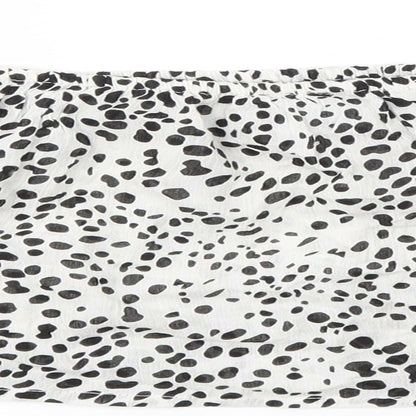 Asos Design Womens Multicoloured   Cropped Blouse Size 16  - Cut Out Shoulder