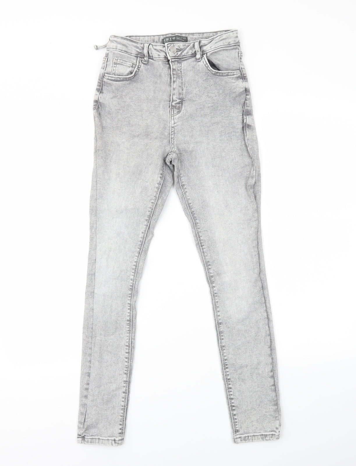 Denim Co Womens Grey   Skinny Jeans Size 10 L26 in