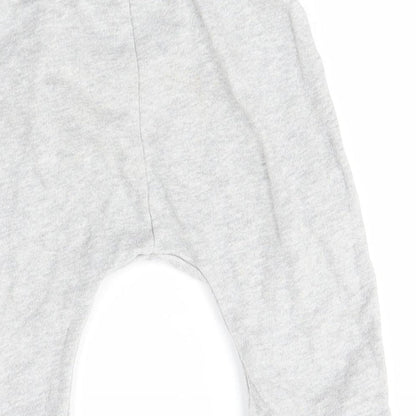 M&S Boys Grey   Jogger Trousers Size 6-9 Months