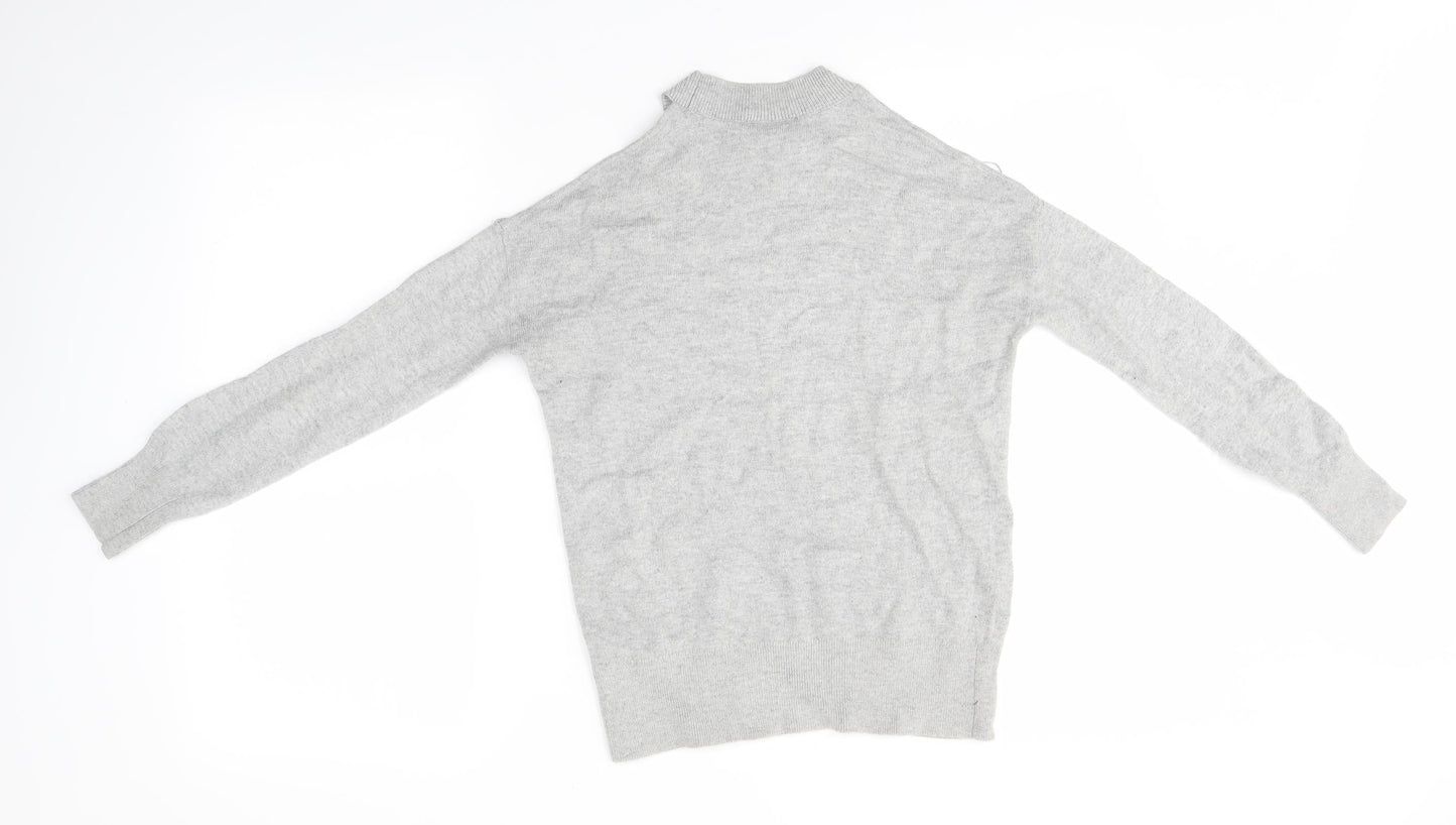 Womens UK Size 8 Topshop Grey Pullover Jumper