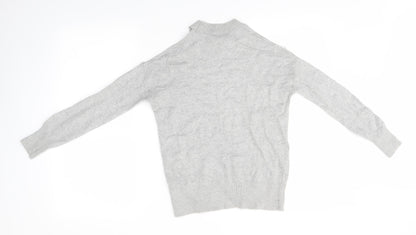 Womens UK Size 8 Topshop Grey Pullover Jumper