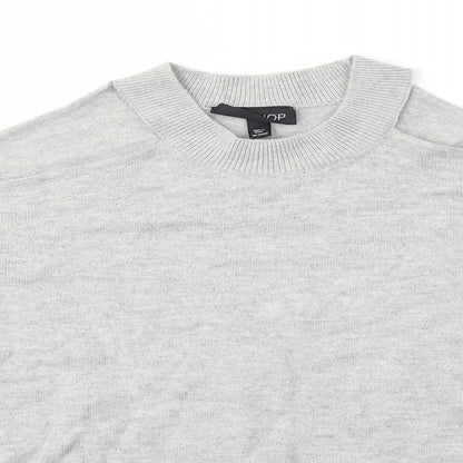 Womens UK Size 8 Topshop Grey Pullover Jumper