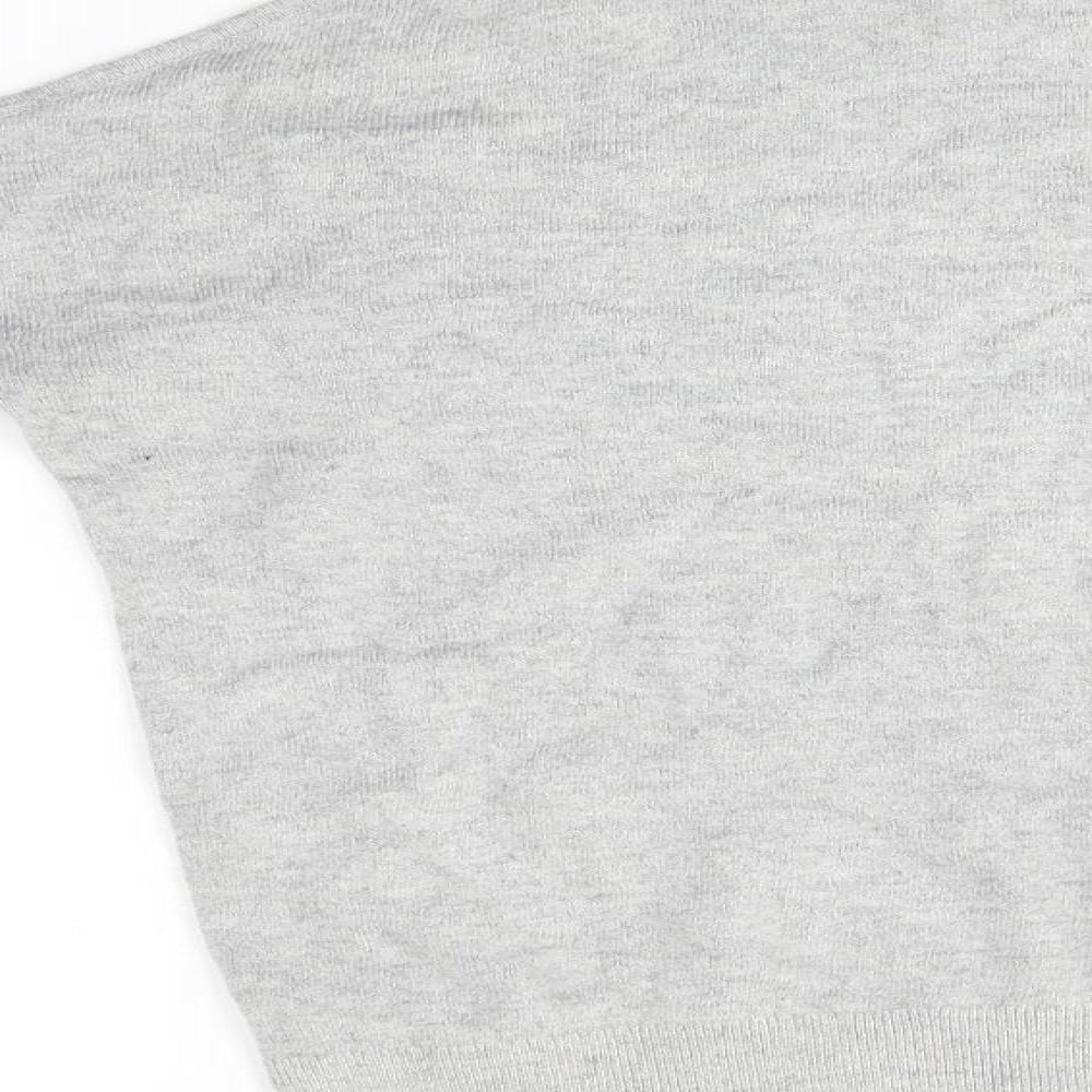 Womens UK Size 8 Topshop Grey Pullover Jumper