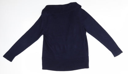 Womens UK Size 14 Love Knitwear Blue Cardigan Jumper