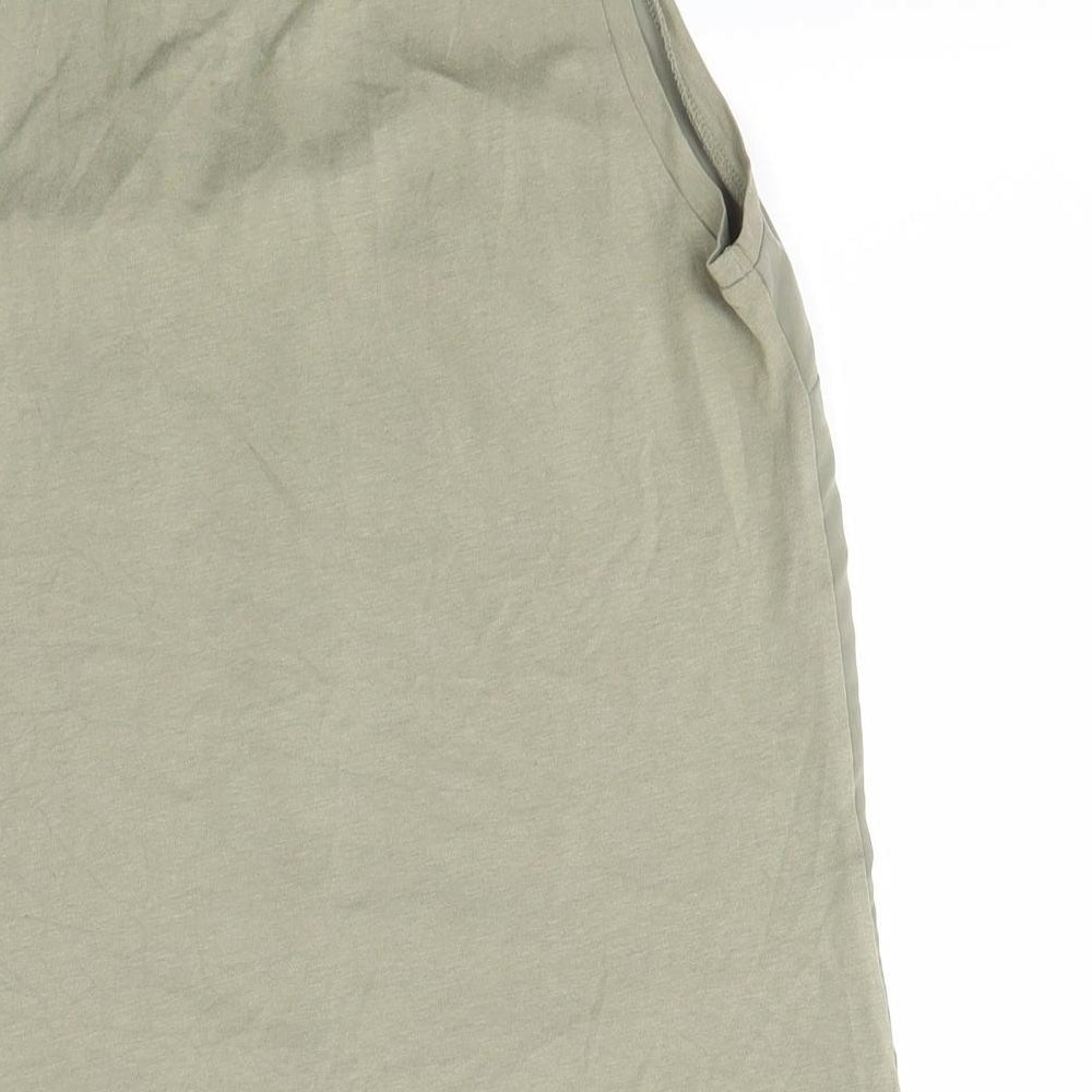 Womens UK Size 4 Topshop Green Basic Tank