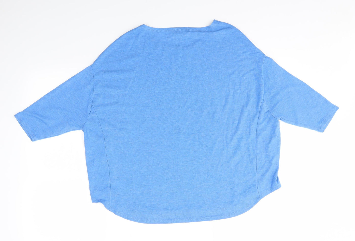 Womens UK Size 8 Topshop Blue Basic T-Shirt