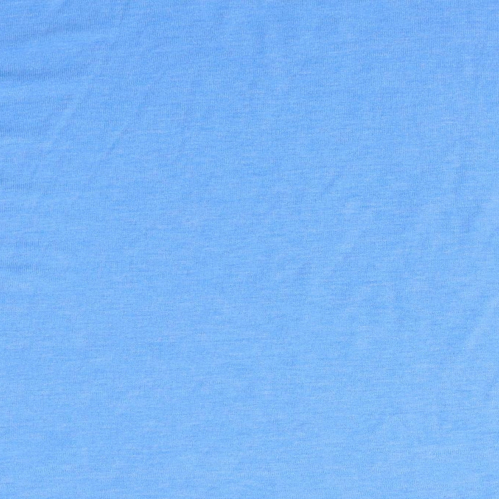 Womens UK Size 8 Topshop Blue Basic T-Shirt