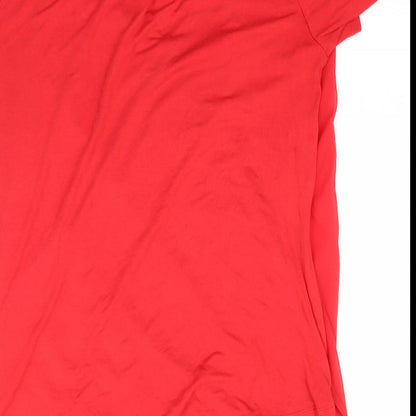 George Womens Red   Wrap T-Shirt Size 12