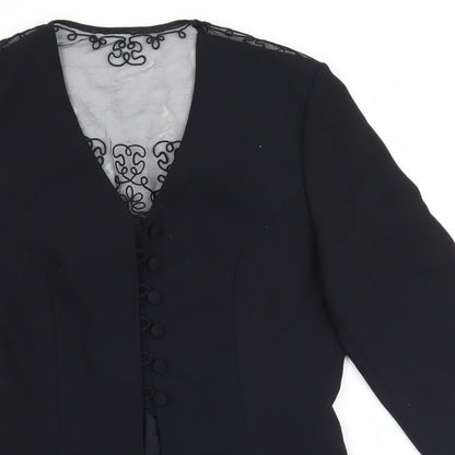 Petite Collection Womens Black   Jacket Blazer Size 10