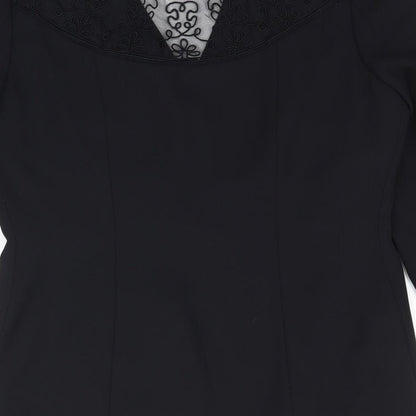 Petite Collection Womens Black   Jacket Blazer Size 10
