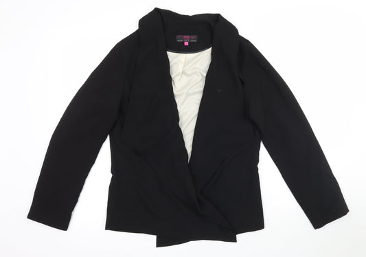 New Look Womens Black   Jacket Blazer Size 12  - Waterfall