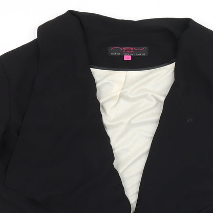 New Look Womens Black   Jacket Blazer Size 12  - Waterfall