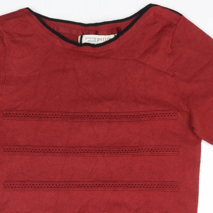 Womens UK Size 10 Principles Red Pullover Jumper