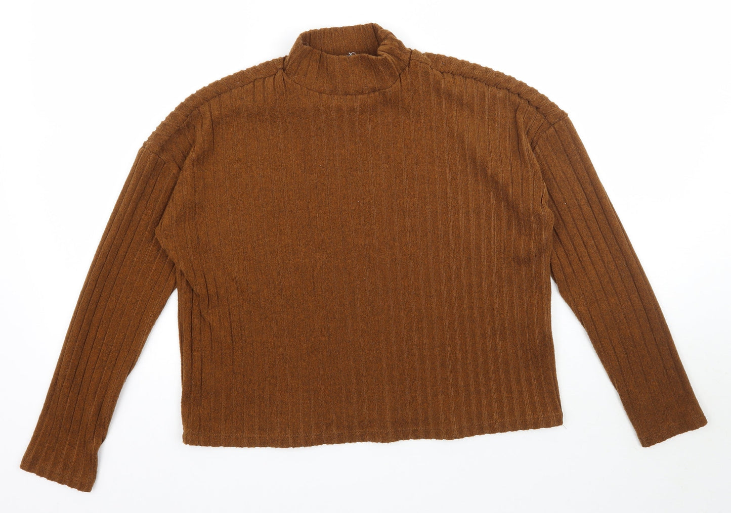 Primark Womens Brown  Knit Pullover Jumper Size XS  - Ribbed