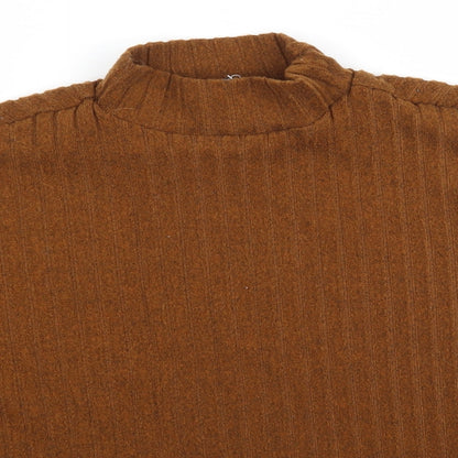 Primark Womens Brown  Knit Pullover Jumper Size XS  - Ribbed