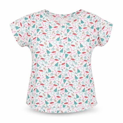 Matalan Womens Multicoloured Geometric  Top Pyjama Top Size 12  - Christmas Prints