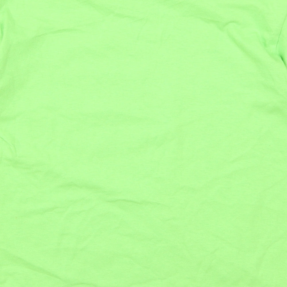 Gildan Boys Green   Basic T-Shirt Size M