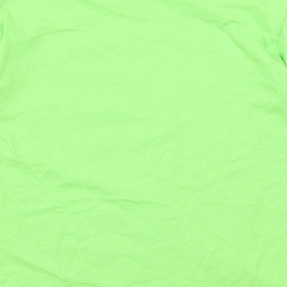 Gildan Boys Green   Basic T-Shirt Size M