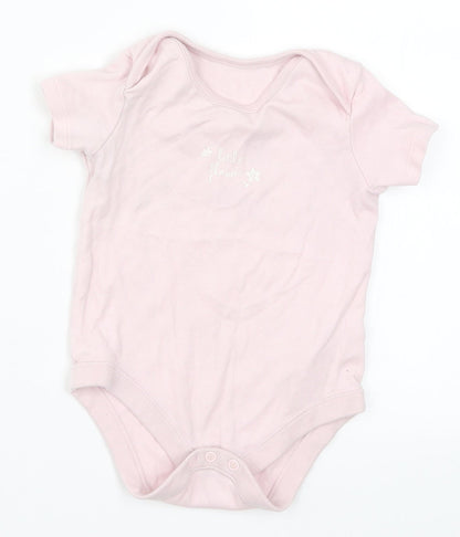 F&F Girls Pink   Babygrow One-Piece Size 12-18 Months  - Little Flower