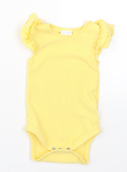 NEXT Girls Yellow   Babygrow One-Piece Size 9-12 Months
