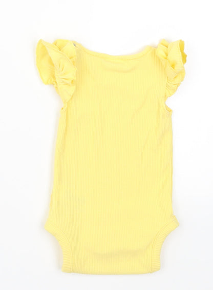 NEXT Girls Yellow   Babygrow One-Piece Size 9-12 Months
