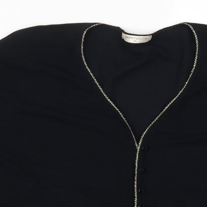 Womens UK Size XL Bonmarché Black Cardigan Jumper