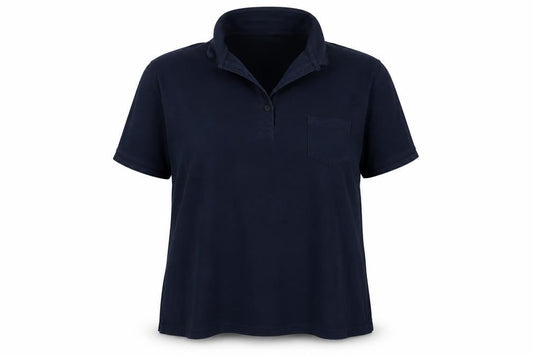 Womens UK Size 16 Arista Blue Basic Polo