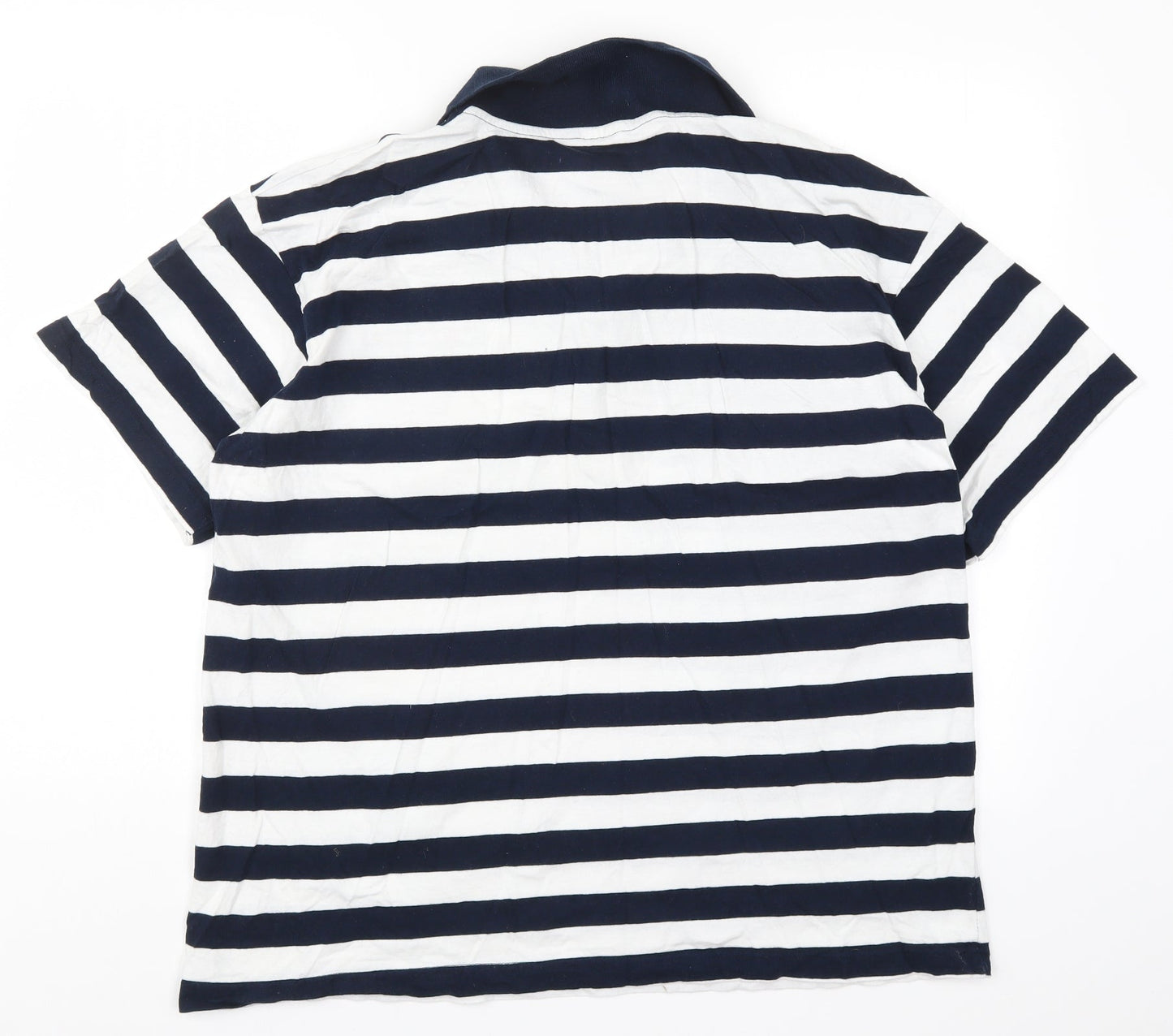 Venezia Mens Blue Striped   Polo Size 2XL