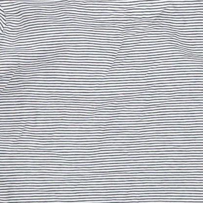 Fred & Flo Boys Blue Striped  Basic T-Shirt Size 12-18 Months