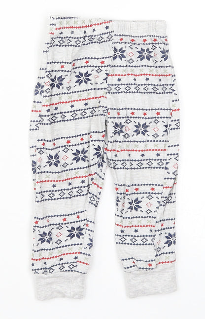 F&F Baby Grey Geometric  Sweatpants Trousers Size 18-24 Months  - Pyjama Pants