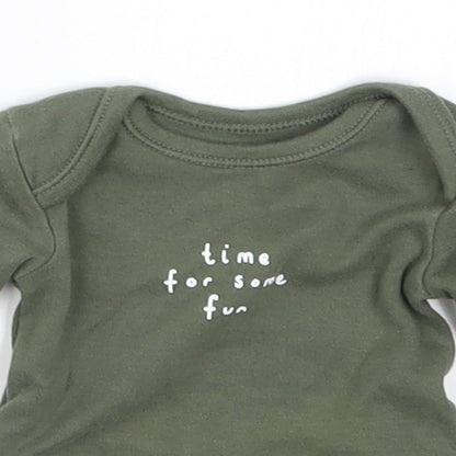 George Baby Green   Babygrow One-Piece Size Newborn  - Time For Some Fun