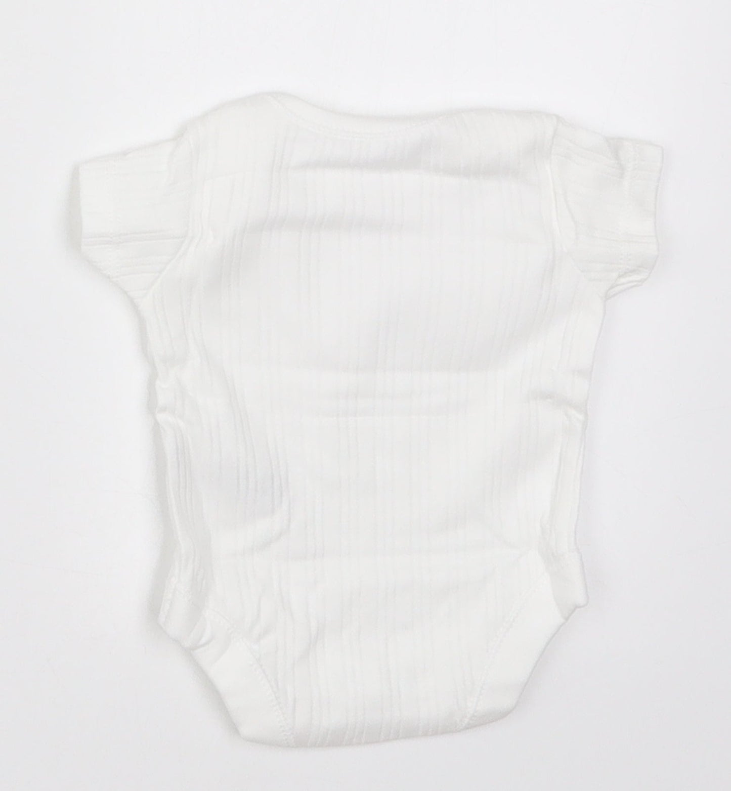 Nutmeg Baby White Striped  Babygrow One-Piece Size Newborn