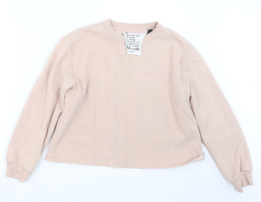 Womens UK Size 10 Topshop Pink Pullover Jumper