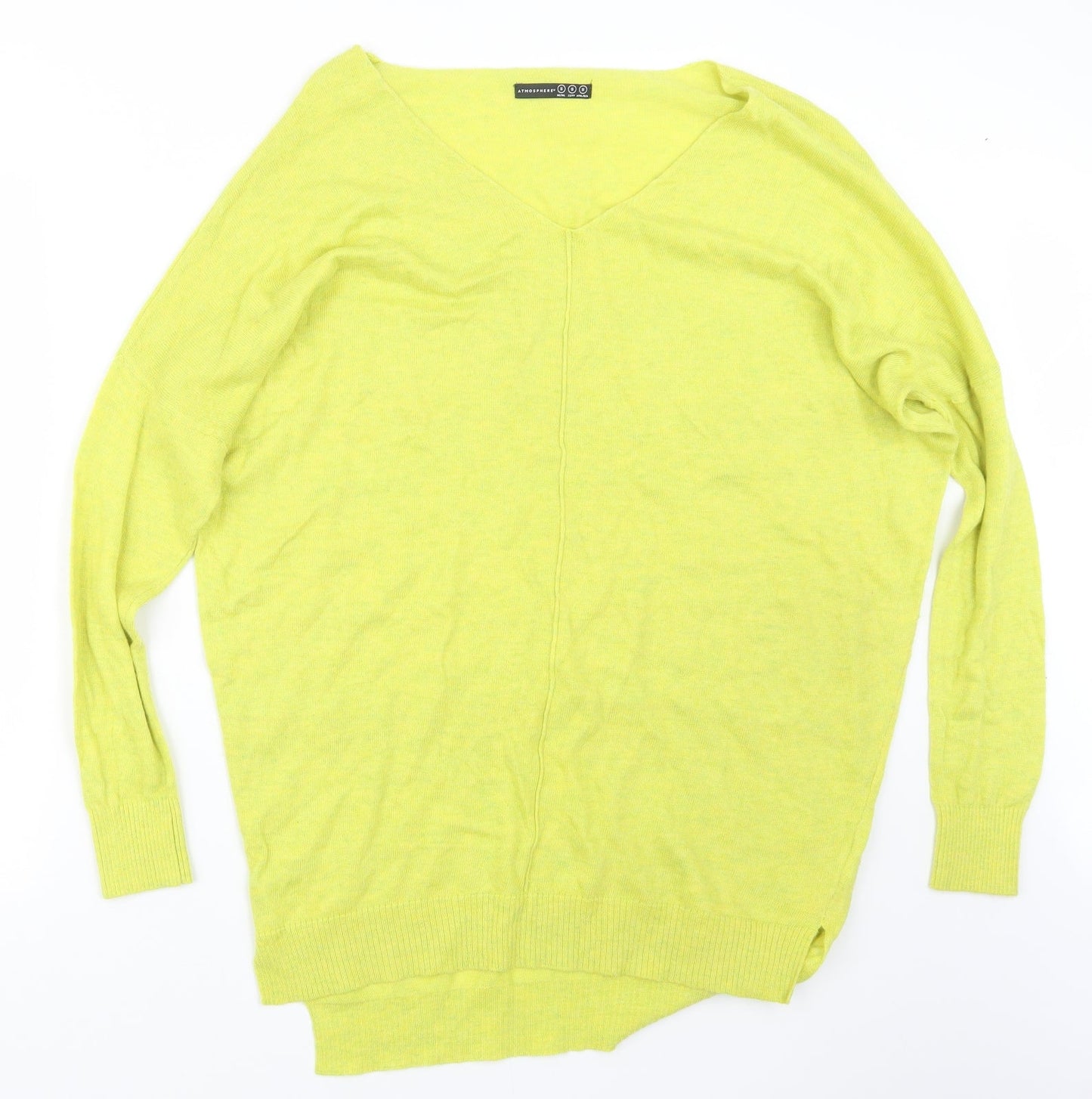 Atmosphere Womens Yellow  Knit Pullover Jumper Size S