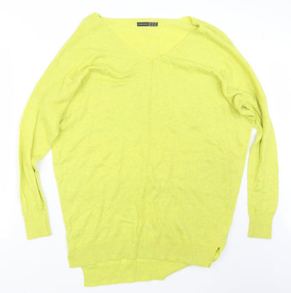 Atmosphere Womens Yellow  Knit Pullover Jumper Size S