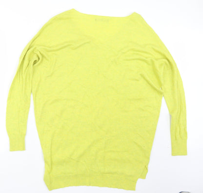 Atmosphere Womens Yellow  Knit Pullover Jumper Size S