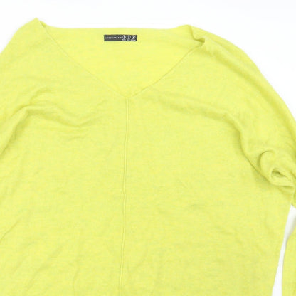 Atmosphere Womens Yellow  Knit Pullover Jumper Size S