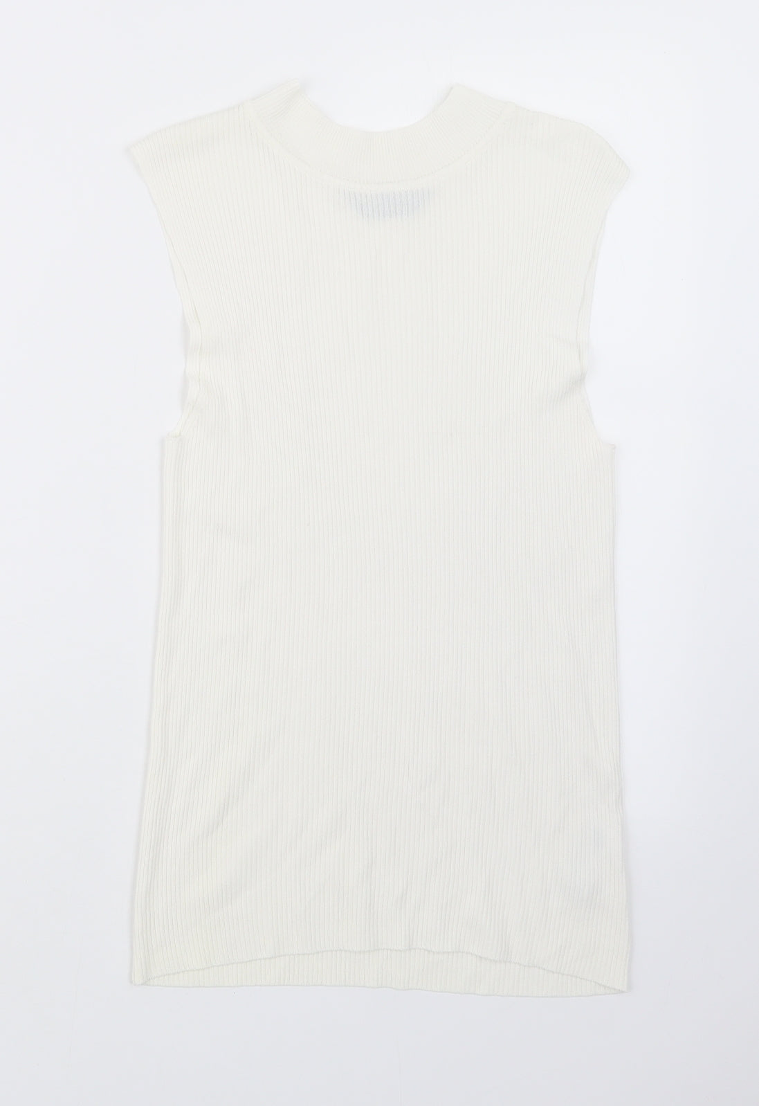 Womens UK Size 14 Dorothy Perkins Ivory Basic T-Shirt