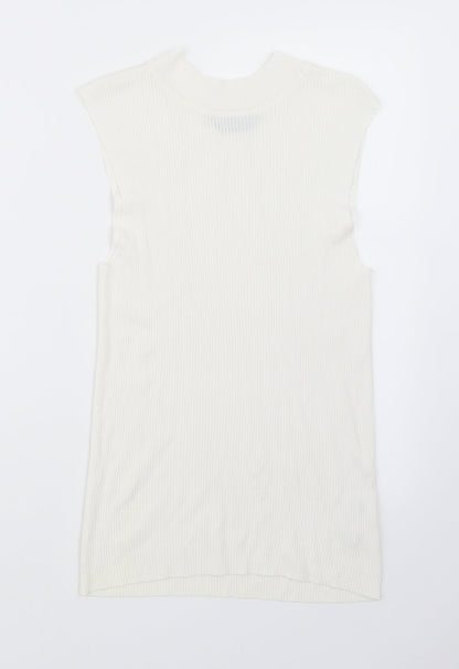 Womens UK Size 14 Dorothy Perkins Ivory Basic T-Shirt